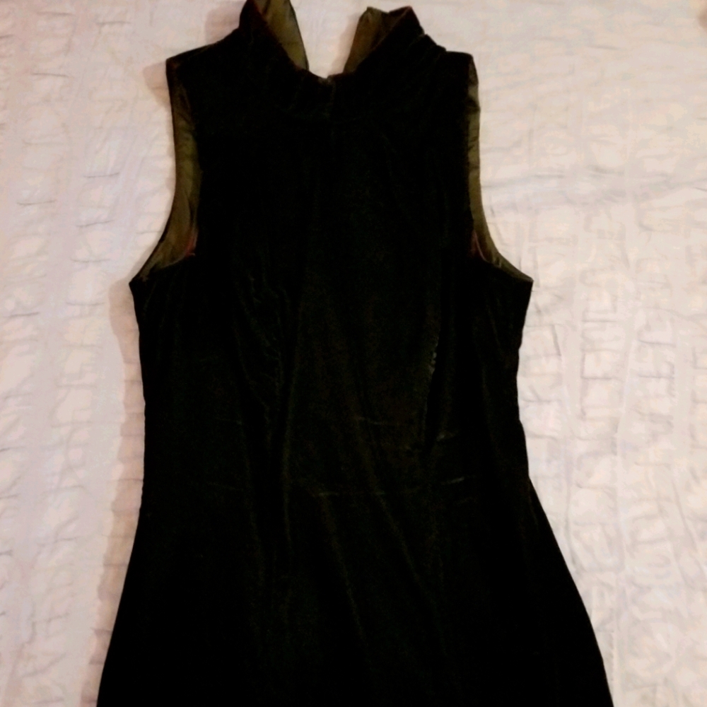 Victoria's Secret Black Velour Midi dress sz.4